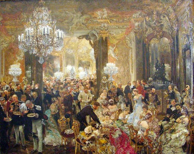 Adolph von Menzel painted France oil painting art